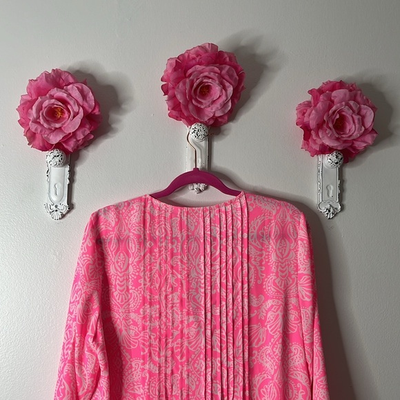 NWOT Lilly Pulitzer Marilina Tunic Top in Havana Pink Clawdia, Size Large. - Picture 9 of 12